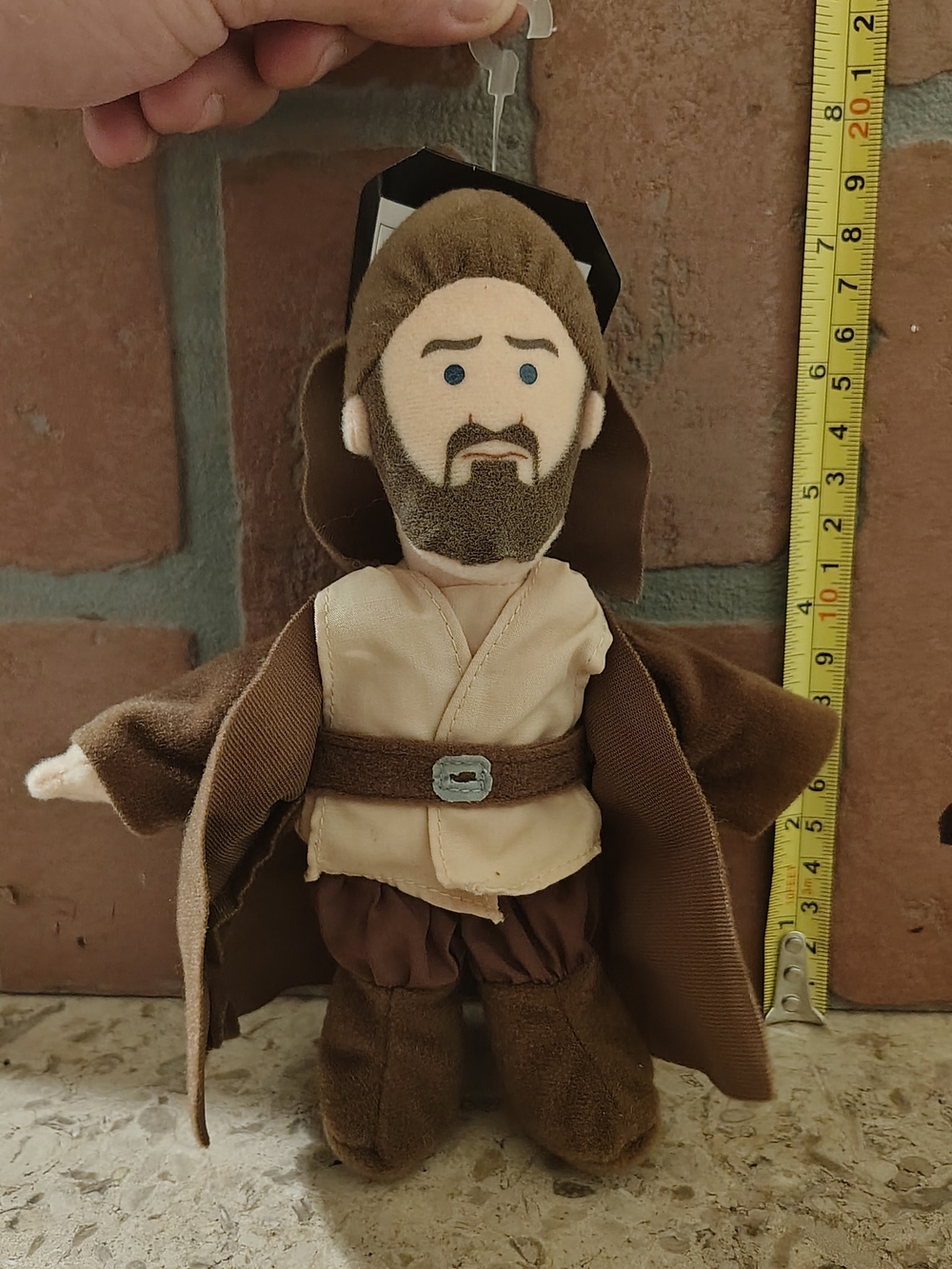 1999 Star Wars Qui-Gon Jinn Buddies Beanbag Plush with Tag - Hasbro
